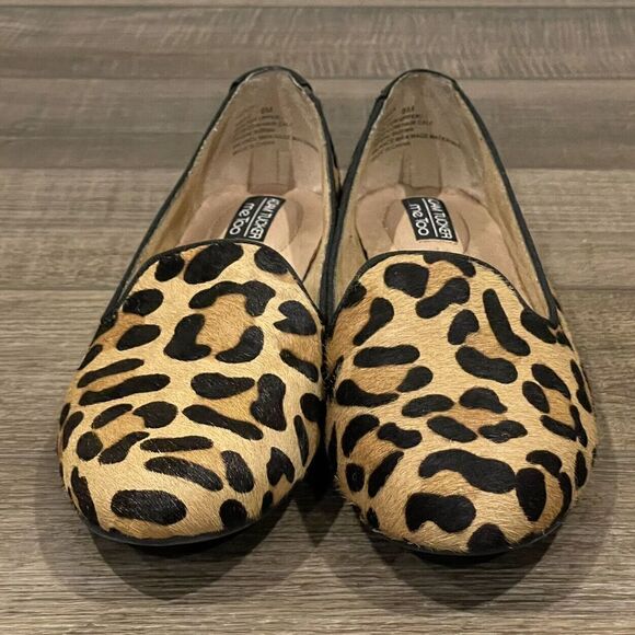 Adam Tucker Me Too Animal Print Fur Leopard Loafers Slip on Shoe Sz 8 Womens New - Picture 5 of 12